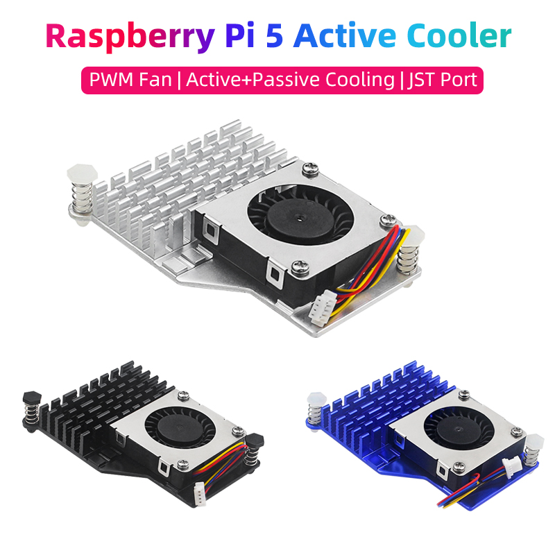 Raspberry Pi 5 Active Cooler P - مراجعة Raspberry Pi Water Cooling Kit وسعره