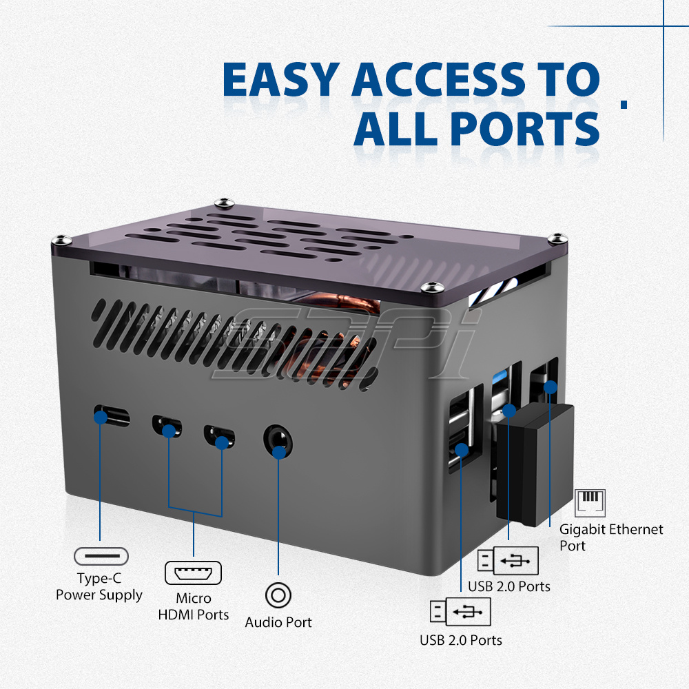 التوت بي 4 كيس ، الألومنيوم ال - مراجعة Argon One V3 M.2 Nvme Case وسعره