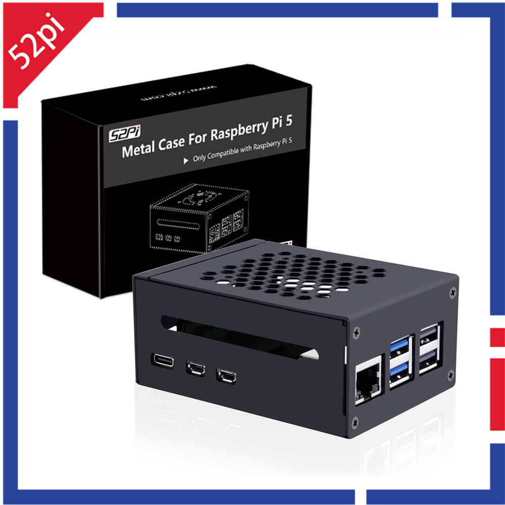 حافظة معدنية 52Pi Raspberry Pi - مراجعة Argon One V3 M.2 Nvme Case وسعره