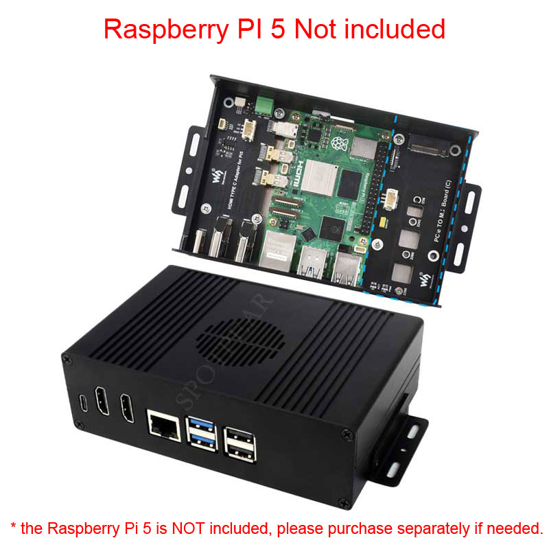Raspberry Pi 5 Box Case Kit-C  - مراجعة Argon One V3 M.2 Nvme Case وسعره